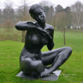 Hot Sale Elegant Garden Nude Woman Bronze Sculpture